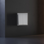 Клавиши для выключателя/переключателя двухклавишного с подсветкой, S70 (серый)