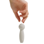 Серый аккумуляторный мини-wand 9,5см с шаровидной головкой Sose Harmony HA00104