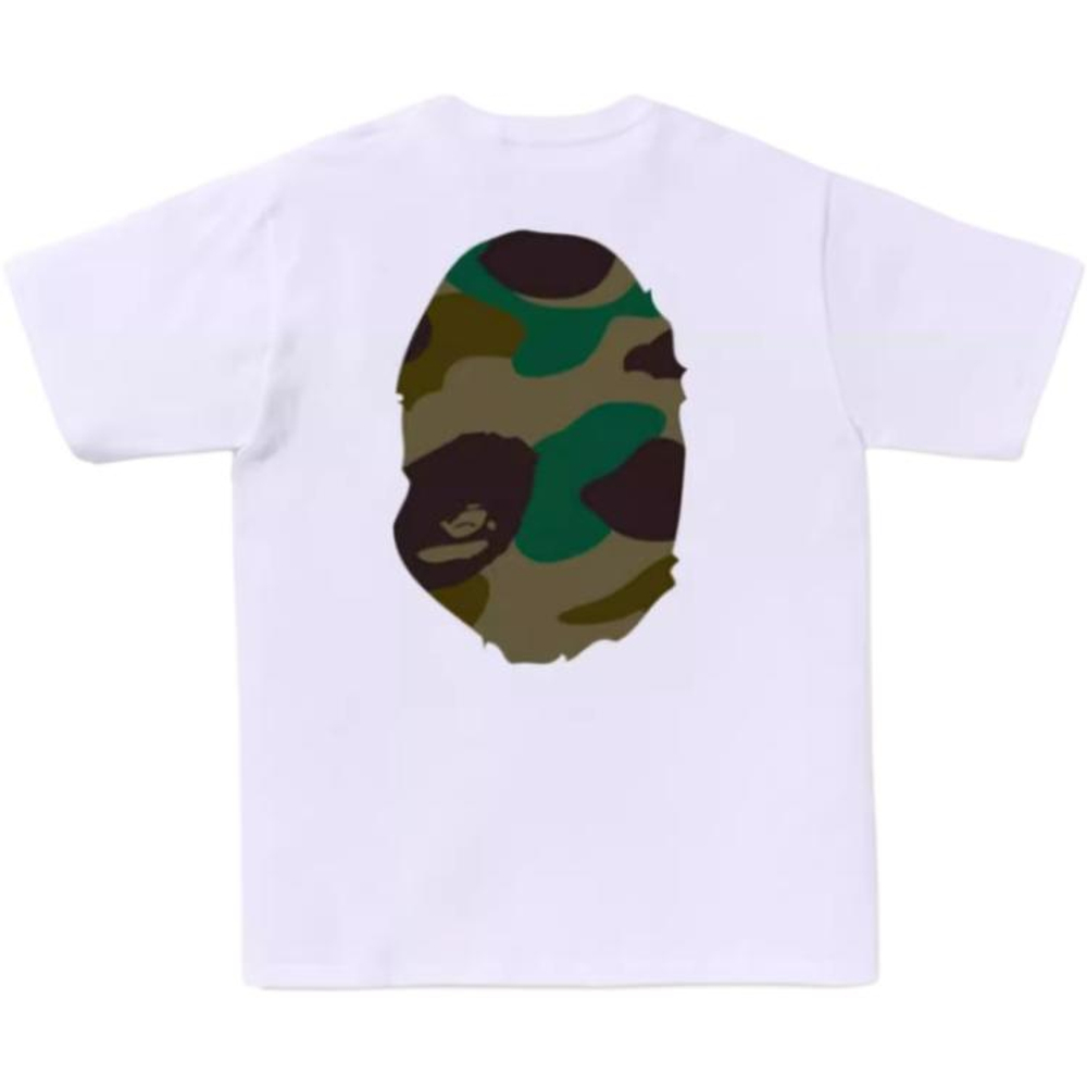 A Bathing Ape Giant 1st Camo Big Ape Head Tee белый