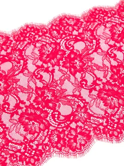 01-45 Кружево шантильи 24 см, красный 100