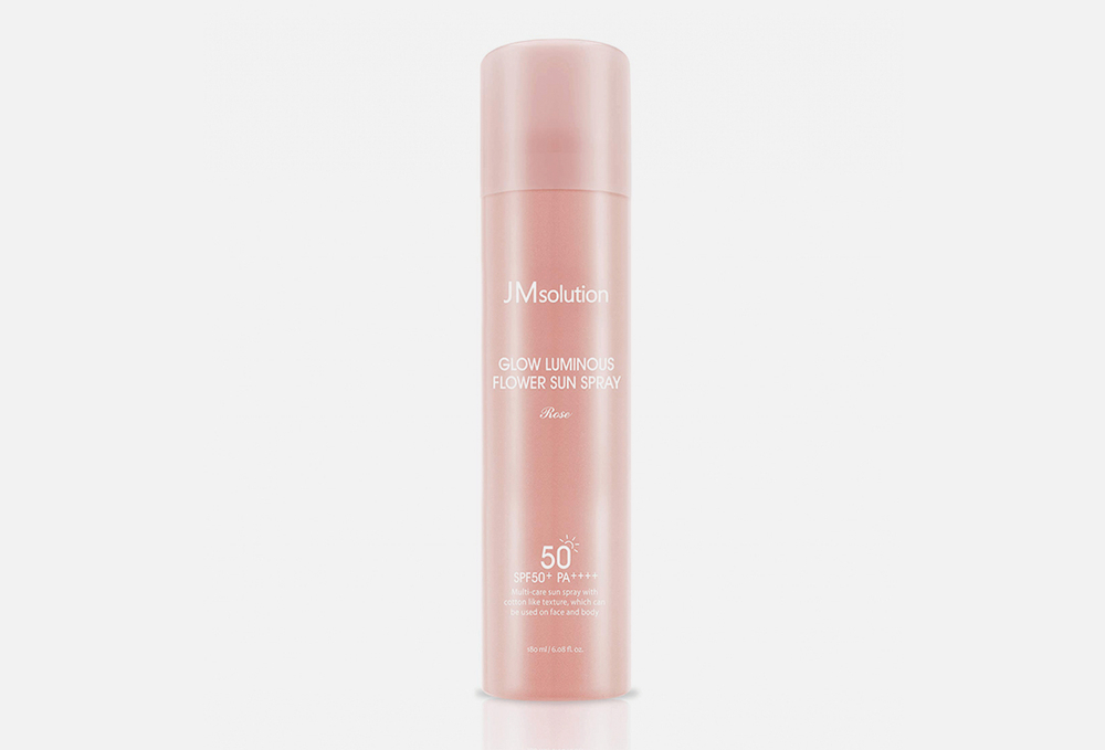 JMsolution Омолаживающий солнцезащитный спрей с розой JMsolution Glow Luminous Flower Sun Spray SPF50+ PA++++