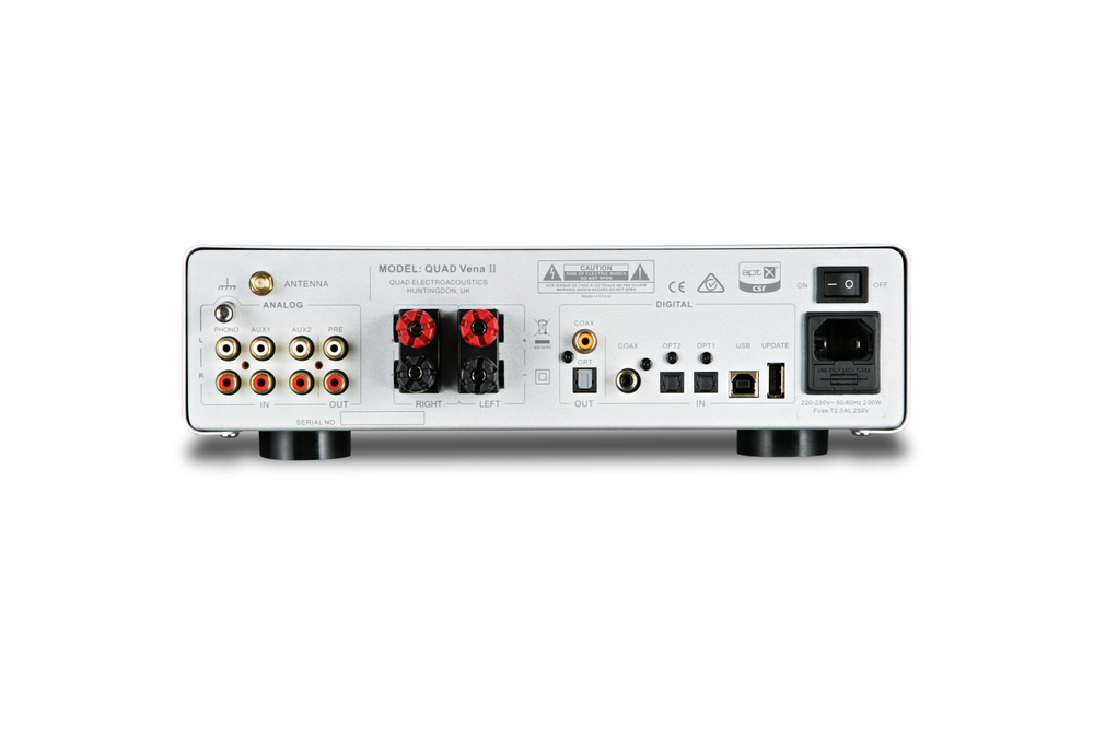 Интегральный усилитель со встроенным ЦАП QUAD Vena II серебристый