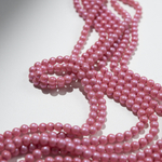 Жемчуг Майорка, оттенок "Hot Pink", шар 4мм, перламутрово-сатиновое улучшенное покрытие