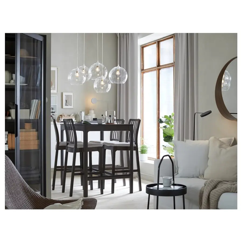 Комплект барного стола и барных стульевт - EKEDALEN IKEA/ЭКЕДАЛЕТ ИКЕА, 120 см, коричневый