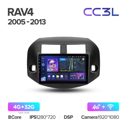 Teyes CC3L 10,2"для Toyota RAV4, Vanguard 2005-2013