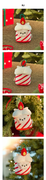 Брелок BT21 - RJ mini minini ORNAMENT PLUSH KEYRING PETITE HOLIDAY