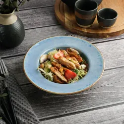 Тарелка глубокая 300 мл d 20 см h4,7 см для супа, пасты Blue Panasia P.L. Proff Cuisine [1]