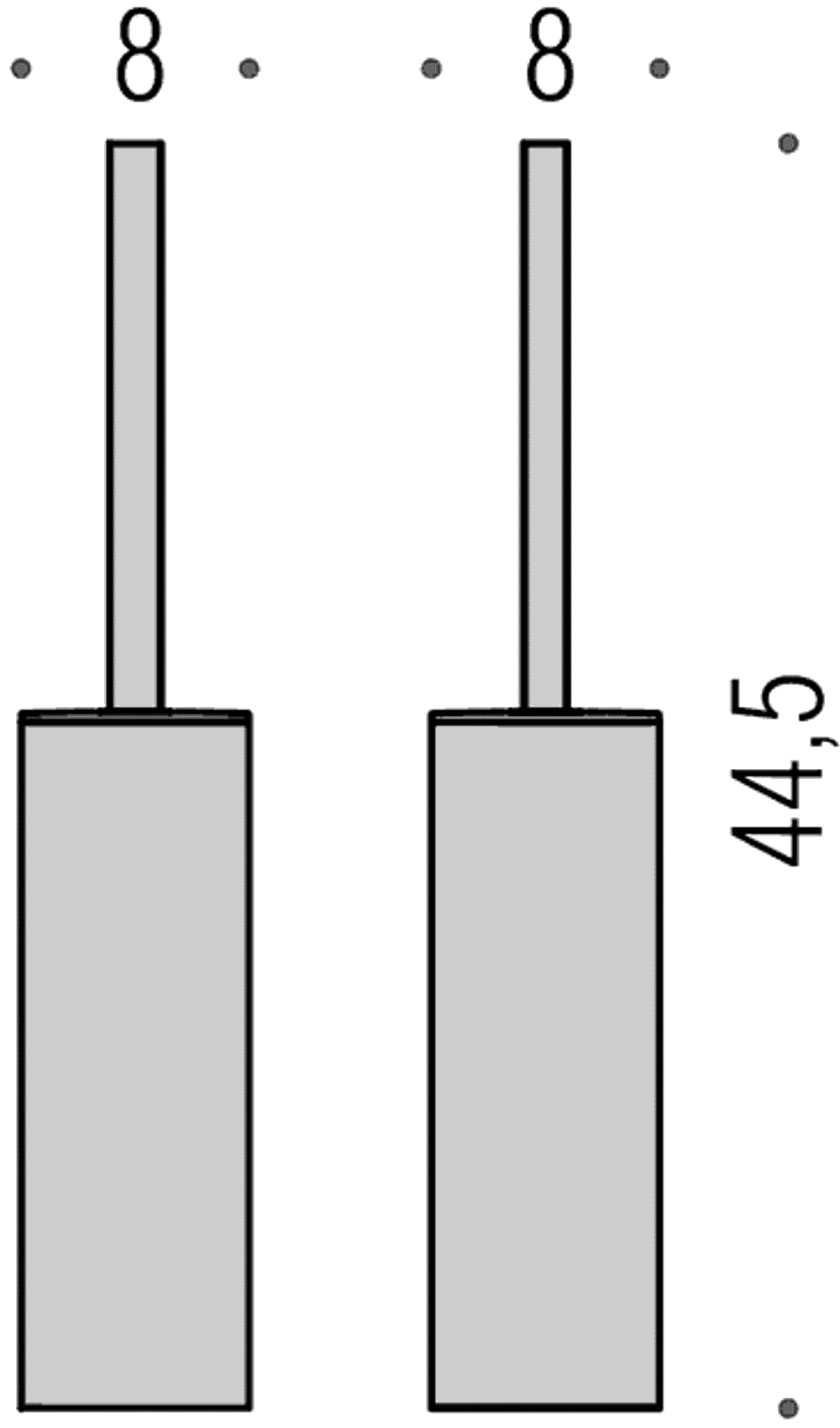 Туалетный ершик напольный Colombo Lulu B6206GL, золото схема
