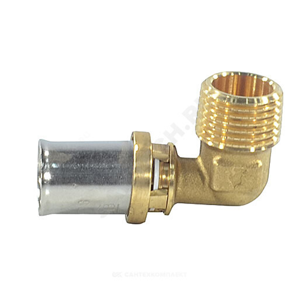 Угольник для МП/PE-X труб латунь пресс Дн 20х3/4"х90гр НР RM127 Giacomini RM127Y047