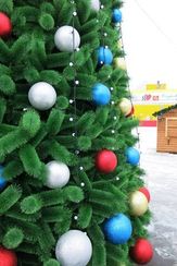 Шар из пенополистирола с блестками Искристый 100 мм., синий, ПромЕлка (SHI-100BLUE)