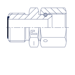 Адаптер AS D12 ORFS 13/16 - JIC 3/4
