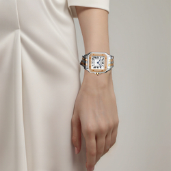 CARTIER Cheetah Collection PANTHÈRE Quartz Movement Women"s Watch 29*37mm White Dial