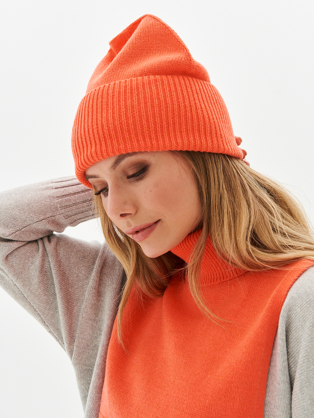 Манишка женская лосось