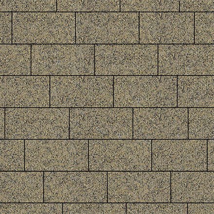 Тротуарная плитка ПРЯМОУГОЛЬНИК 300х150 мм - Гранит+ Желтый с черным