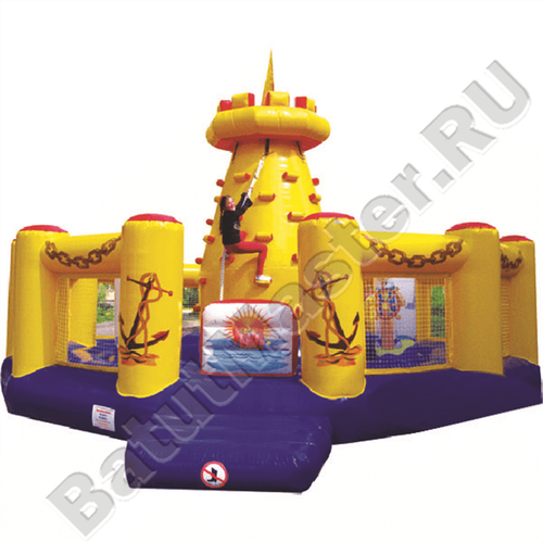 Надувной скалодром "Башня-скалодром" 7*7*5.5 м