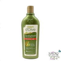 Шампунь натуральный для питания и восстановления волос DALAN D'Olive с оливковым маслом и протеинами пшеницы, 400 мл.