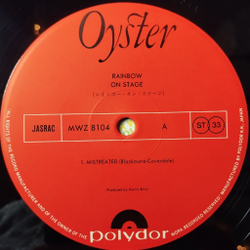 Винтажная виниловая пластинка LP Rainbow On Stage (Japan 1977) (No Obi) Man On The Silver Mountain