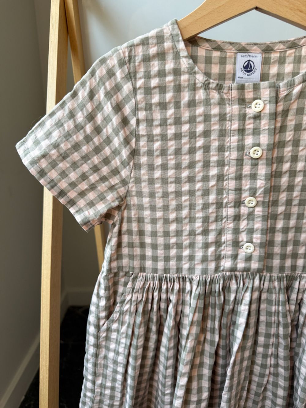 Новое хлопковое платье Petit Bateau, 116