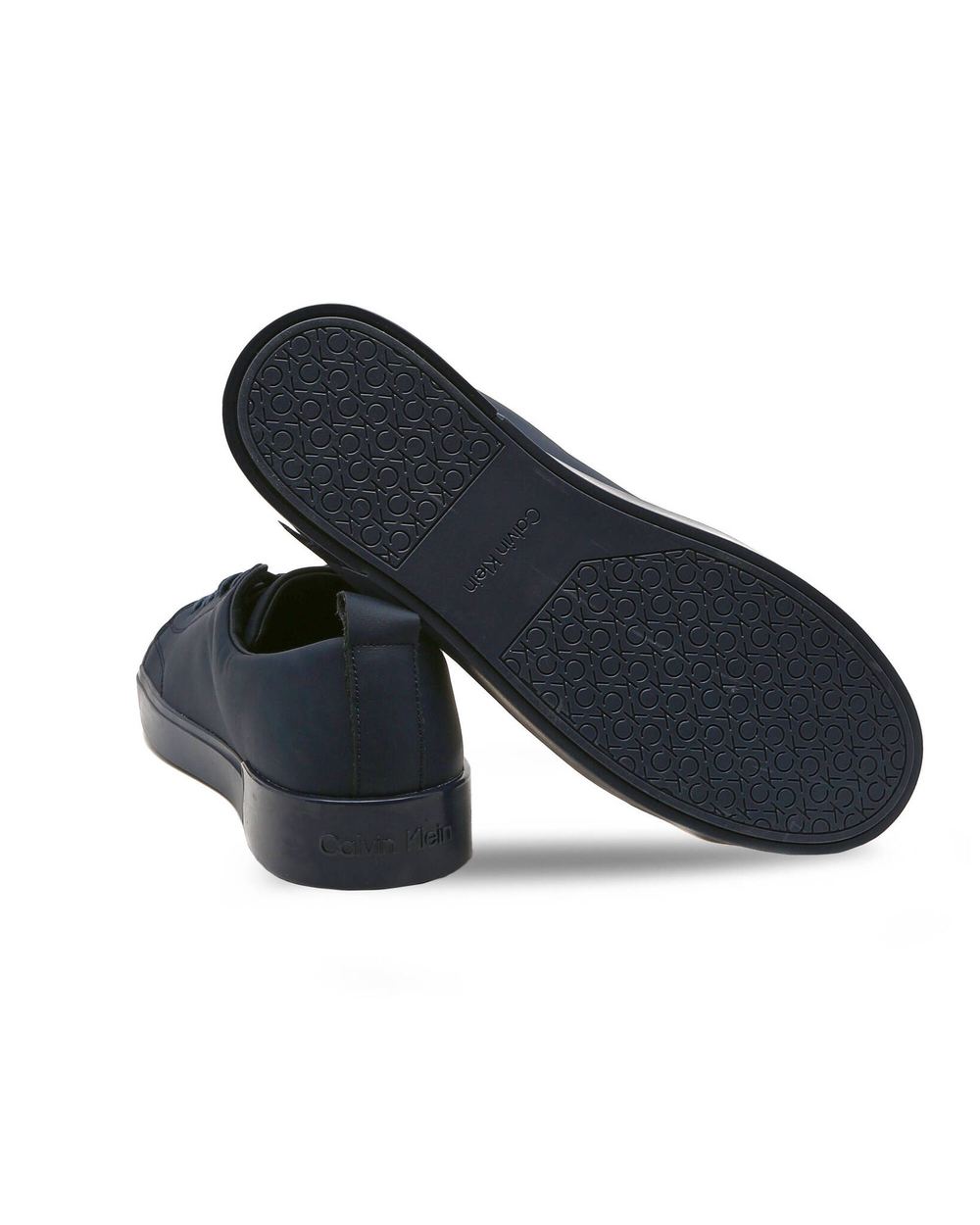 Кожаные кроссовки low top lace up Calvin Klein - темно-синий(HM0HM00677)