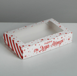 Коробка для десертов «От Деда Мороза», 20 х 12 х 4 см