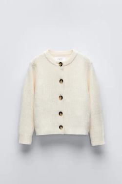 ZARA КАРДИГАН, ЭКРЮ