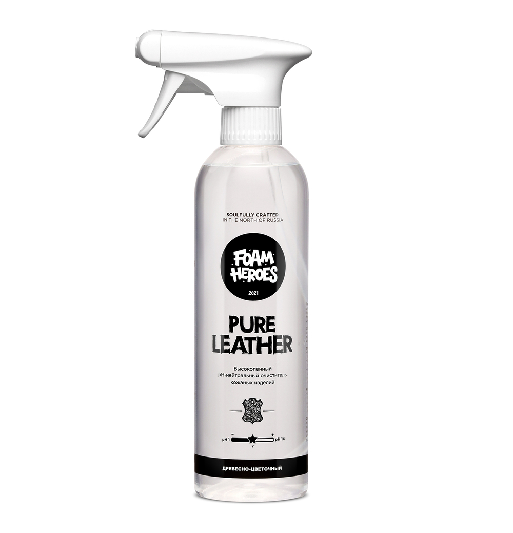 Foam Heroes Pure Leather деликатный очиститель кожи 500мл