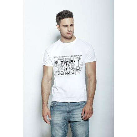 Мужская футболка белая с принтом "Денёв" Emilio Barbone 020004m-EB