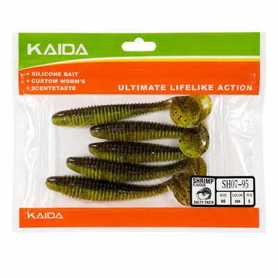 Набор силиконов KAIDA SH07-95 9.5см 5шт COL029 №8