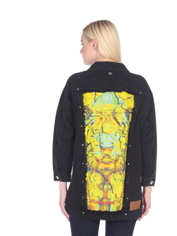LIGVIANNI Джинсовая куртка Denim Jacket The Tiger Mural