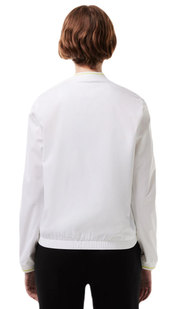 Женская теннисная куртка Lacoste Recycled Fiber Stretch Tennis Jacket - white
