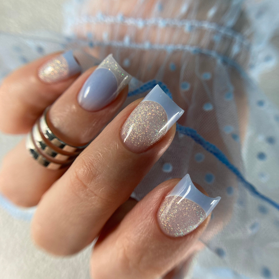 Bloom Полигель№11 12 гр прозрачный с блестками