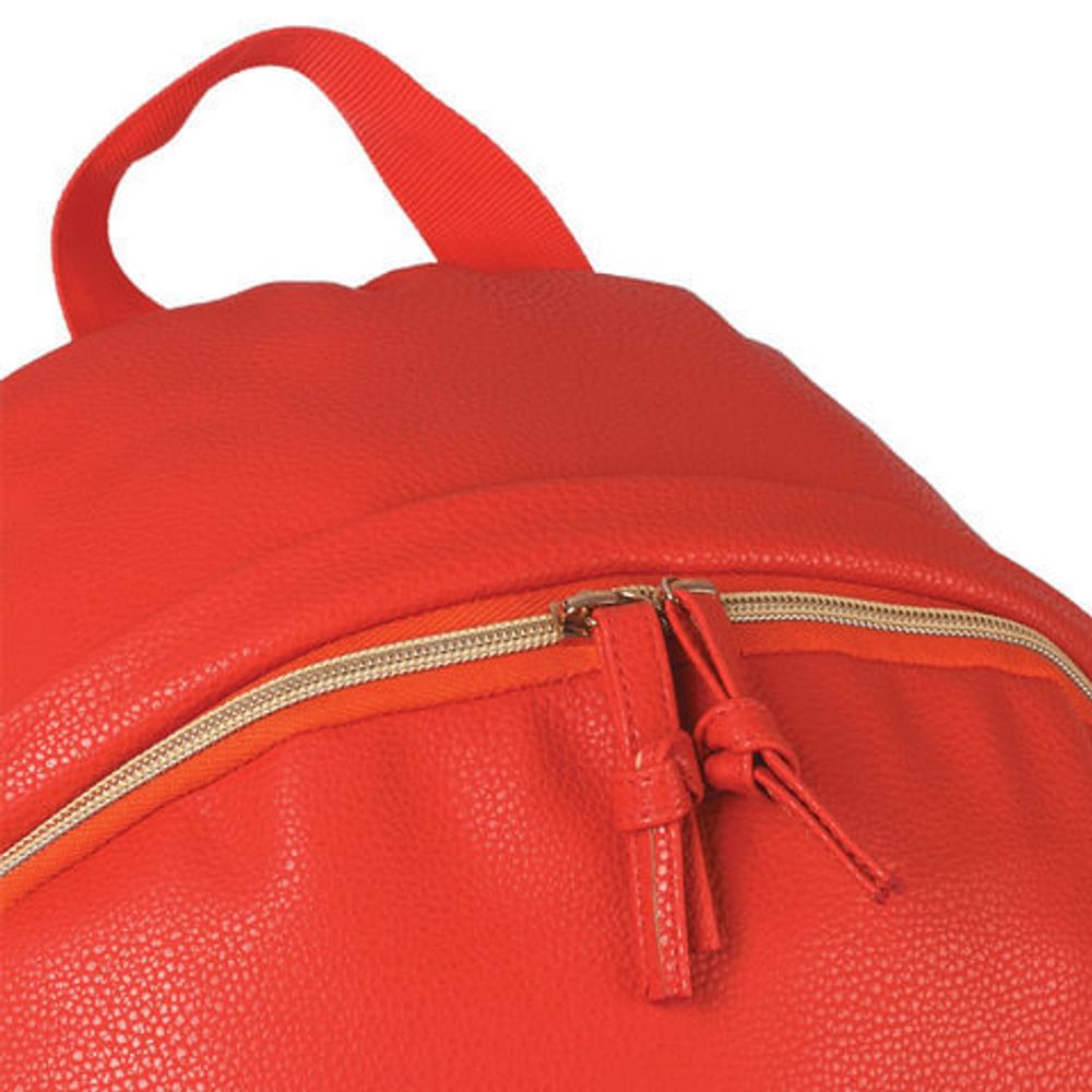 Рюкзак BRAUBERG молодежный, сити-формат, "Селебрити", искуственная кожа, красный, 41х32х14 см, 227099