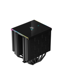 DEEPCOOL AK620 DIGITAL LGA20XX/1700/1200/115X/AM5/AM4 (8шт/кор, TDP 260W, PWM, DUAL Fan 120mm, 6 тепл. трубок, черный) RET