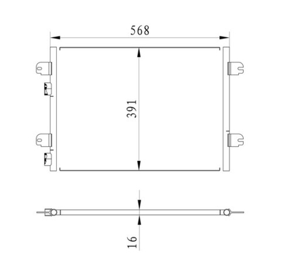 Kular - 86125-KLR - Condenser, air conditioning