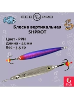 Блесна для рыбалки ECOPRO Shprot, 45мм, 3,5г, S, вертикальная