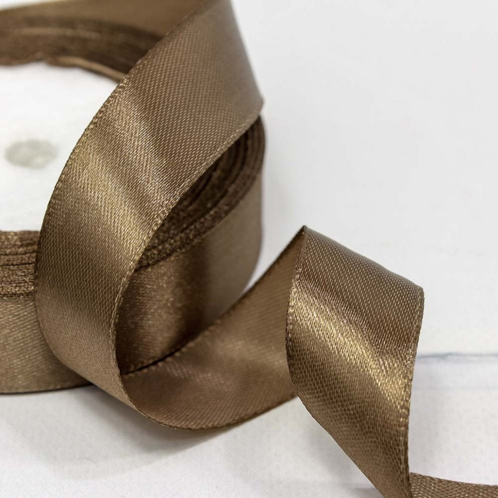 Лента Атласная 2см х 28м Сатин (Бронзовый)