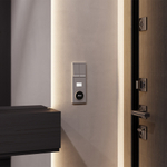 Клавиши для выключателя/переключателя двухклавишного с подсветкой, S70 (капучино)