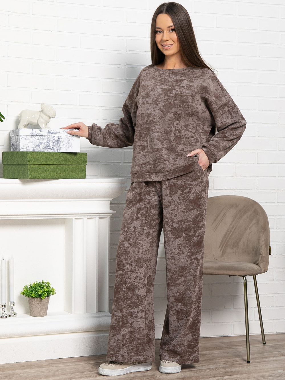 Костюм Августа ХИТ (кофе с молоком) К15146-5М LT Collection