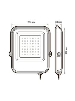 Прожектор светодиодный PFL-V 200Вт 6500К IP65 ДО Pro JazzWay 5039797