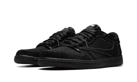 Premium Кроссовки Nike x Travis Scott Air Jordan 1 Low "Black Phantom"