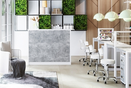 Стойка администратора DESK с тумбой на колесах