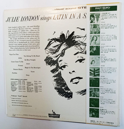 Винтажная виниловая пластинка Julie London Julie London Sings Latin In A Satin Mood (Japan 1979)