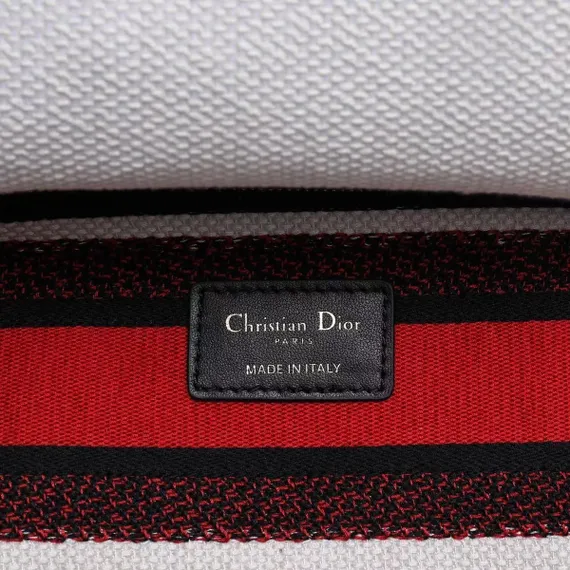 Сумка Dior Lady D-lite, модель среднего формата красный