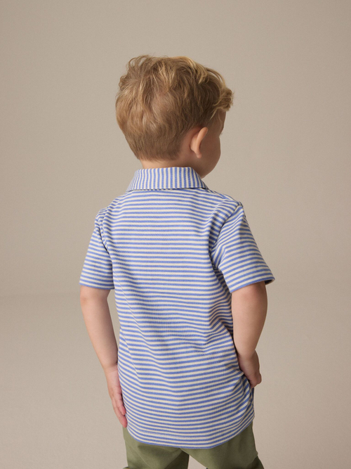 Поло для мальчика Next E66-445, Белый, Синий