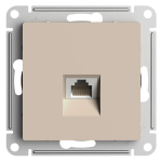 ATLASDESIGN РОЗЕТКА компьютерная RJ45 кат. 5e, механизм, ПЕСОЧНЫЙ