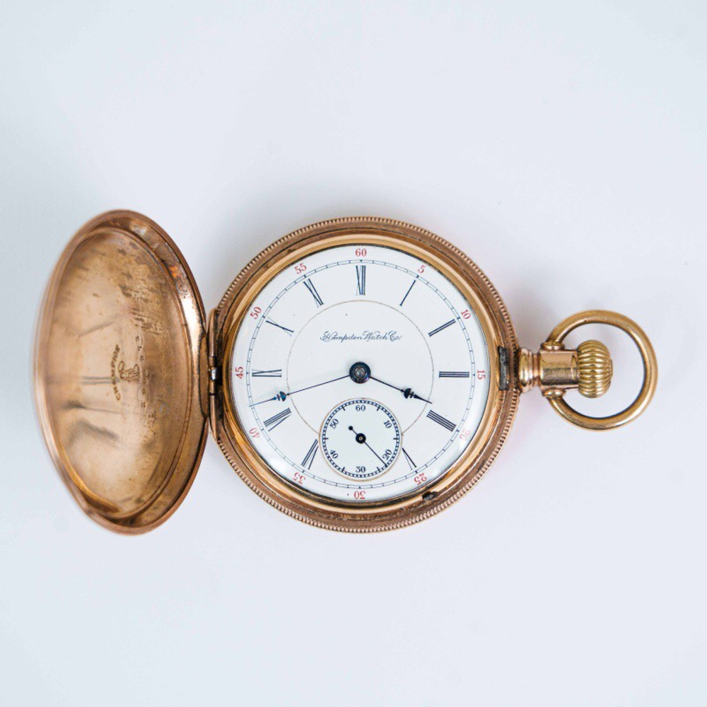 Позолоченные карманные часы