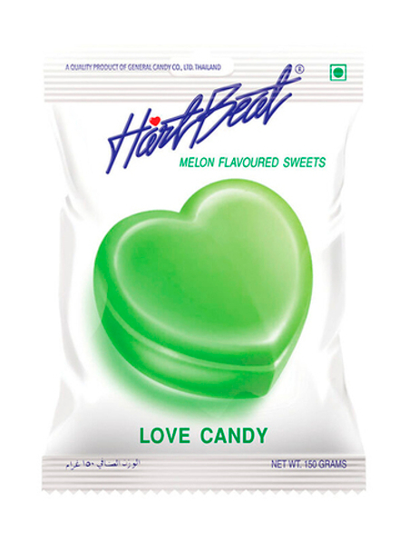Леденцы Hartbeat Jumbo Love Candy, 150г, в ассортименте