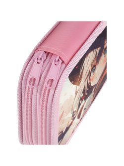 Пенал 2 отделения 19х11см ламинированный картон (ПК2-59973)