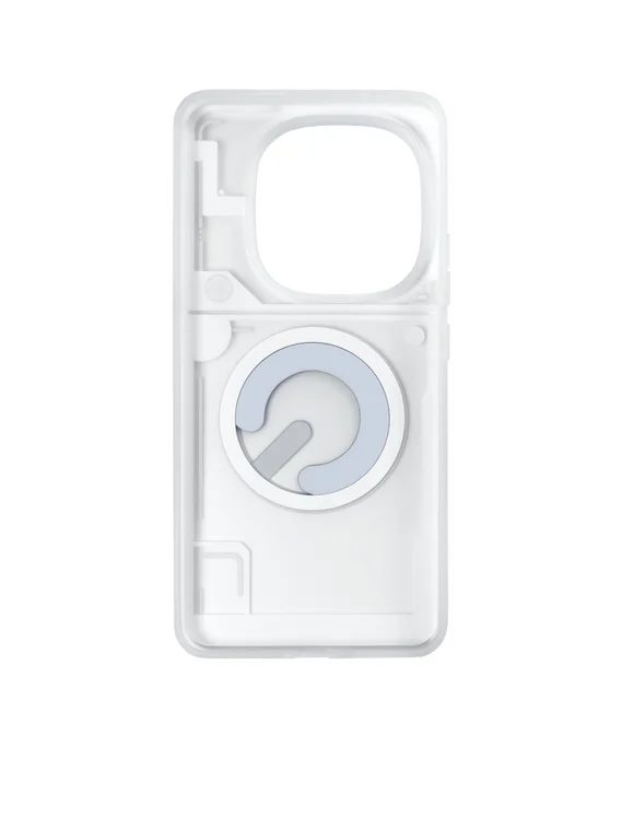 Защитный чехол для IQOO 13 с Magsafe Прозрачный Черно-желтый (Transparent Black-yellow)