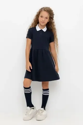 платье  для девочки  К 5884/индиго